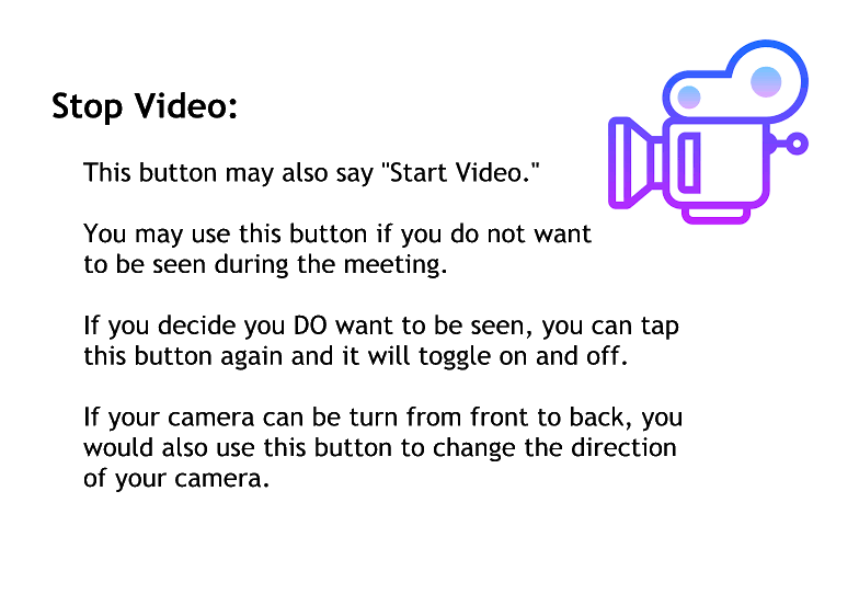 Audio button explanation